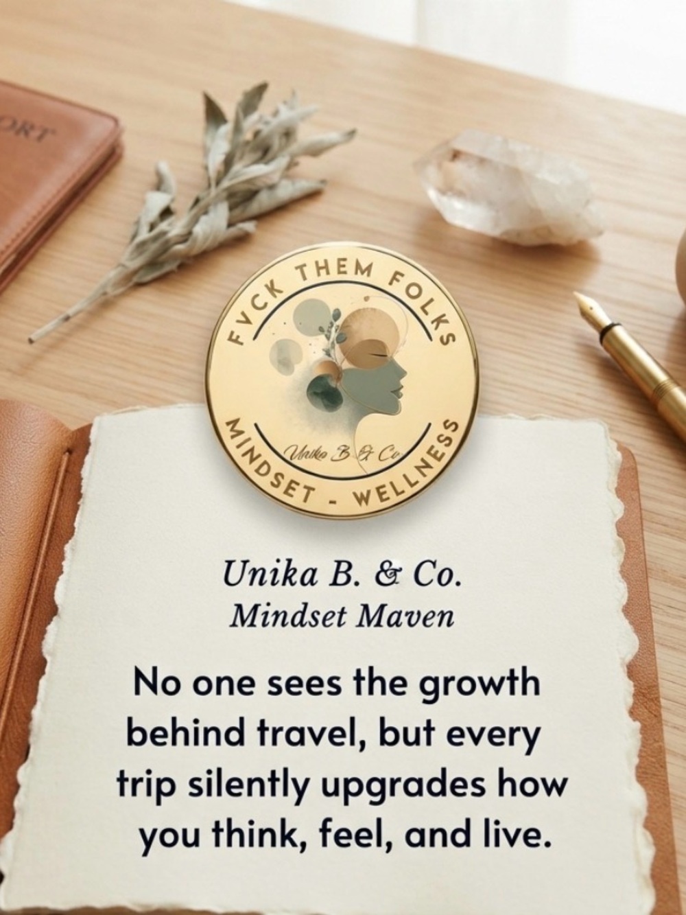 Unika B. & Co.| Mindset Wellness Inspirational Quote Print